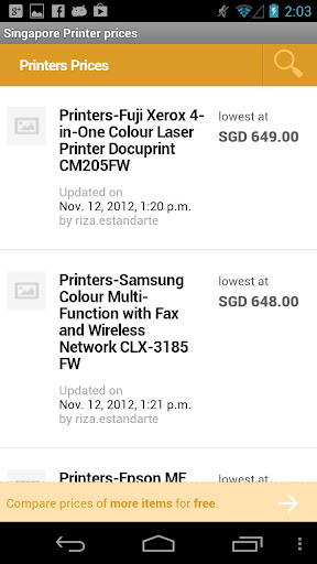 Singapore Printer prices