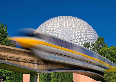 Spaceship Earth at Epcot in Orlando, Florida.