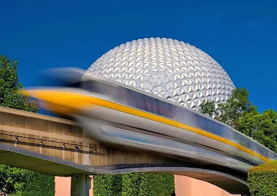 Spaceship Earth at Epcot in Orlando, Florida.