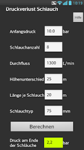 FireFighter CalcTool Screen 2