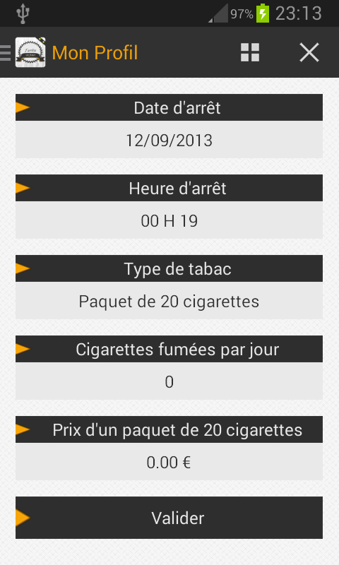 Jarrête De Fumer Premium Screen 3