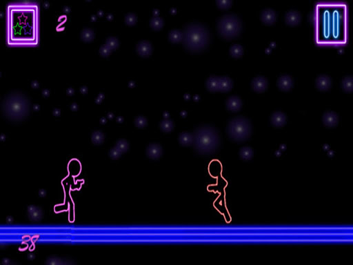 【免費街機App】Glow Stick-Man Run: Neon Laser-APP點子