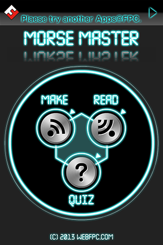 Android application Morse Master (Make,Read,Play) screenshort