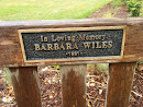 Wiles Memorial Bench