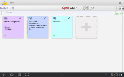 Lastest OpenERP Notes APK