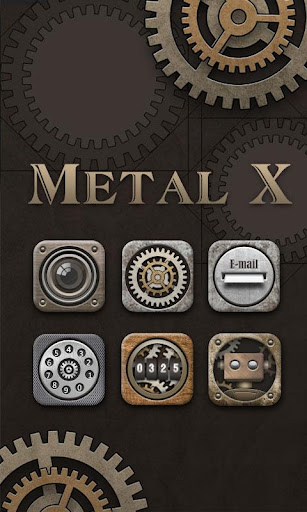 Metal X GO Launcher Theme