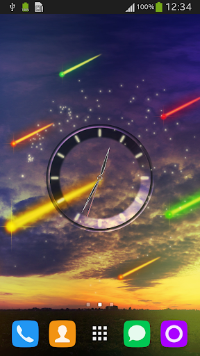 Meteor Clock Live Wallpaper