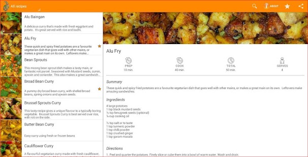 Indian Food & Curry Recipes Screenshots 0