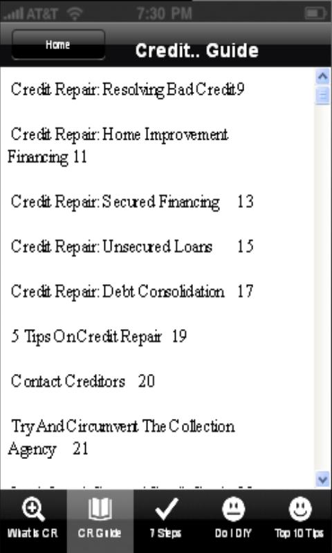 Credit Repair Made Easy Screen 2