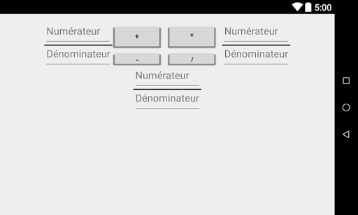 Calculatrice Fractions