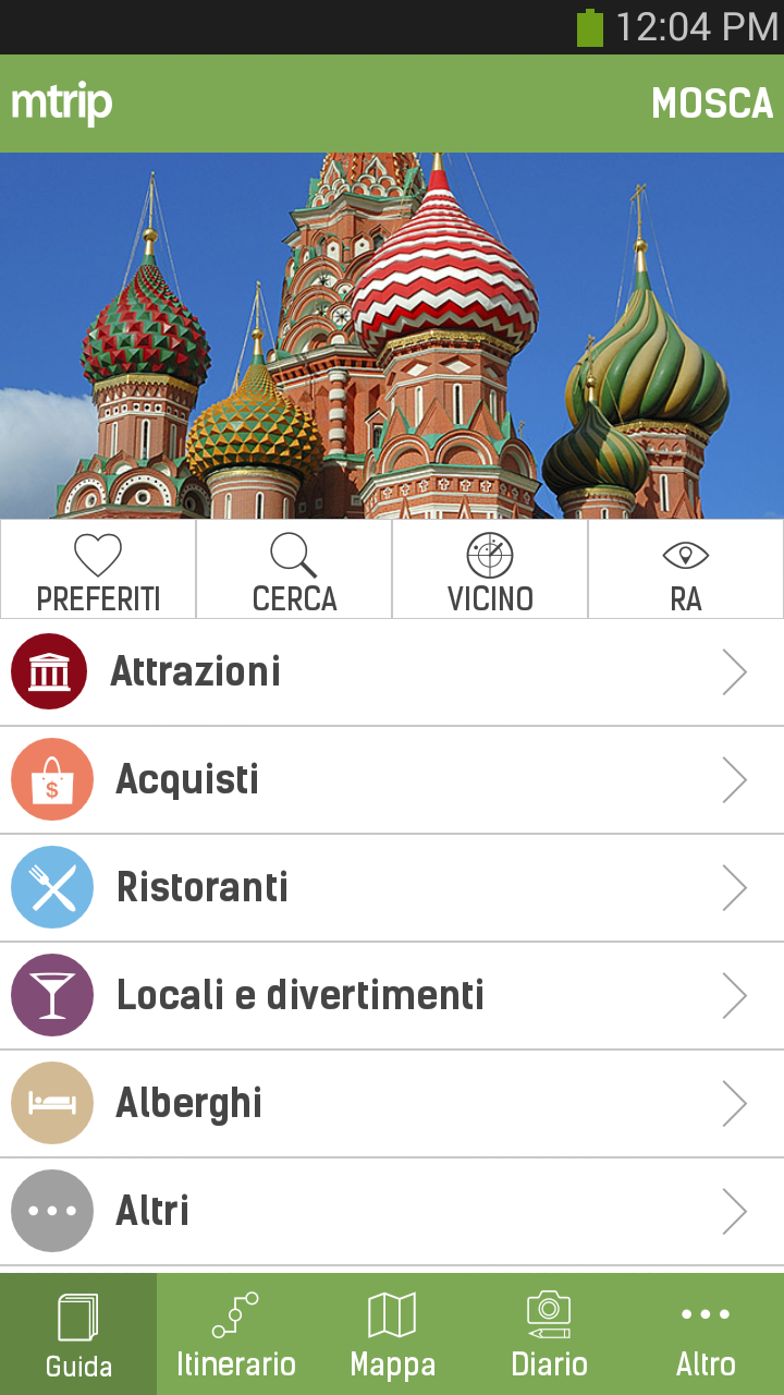 Android application Moscow Travel Guide – mTrip screenshort