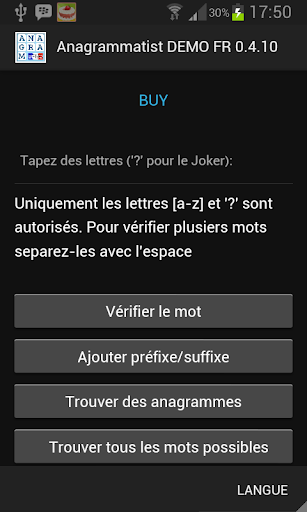 Anagrammatist DEMO FR