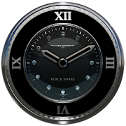 Black Snake Clock widget