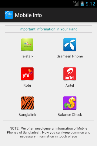 Mobile Info 3G BD