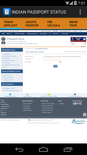 Indian Passport Status