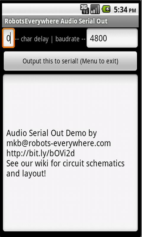 Audio Serial Out - screenshot