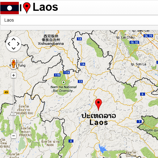 Laos Mapa