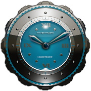 Dragon Clock widget lightblue