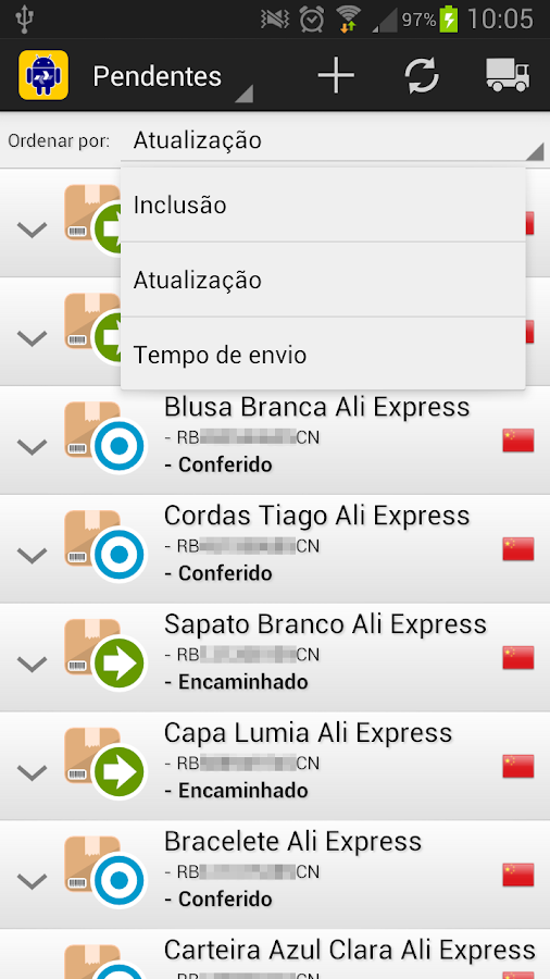 Rastreio Correios - screenshot