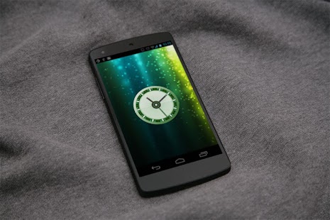 Water Green HD Analog Clock - náhled
