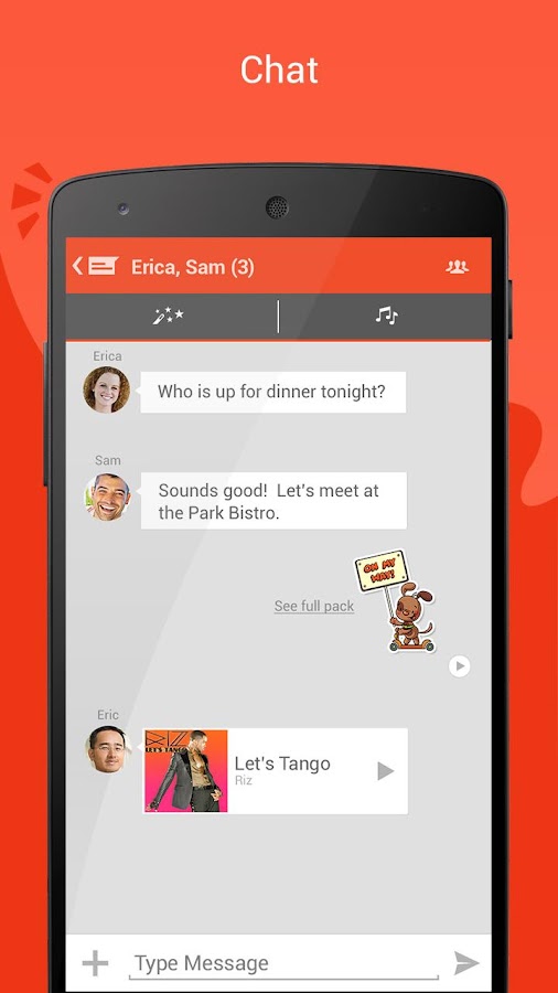 tango chat app call messenger android apps calls google play rooms