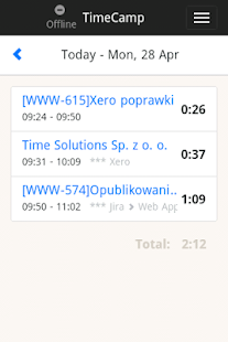 TimeCamp Time Tracker Screenshots 0