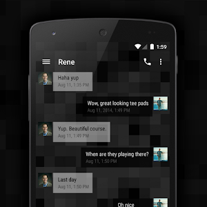 EvolveSMS Theme Pixl Dark.apk 5.5.1