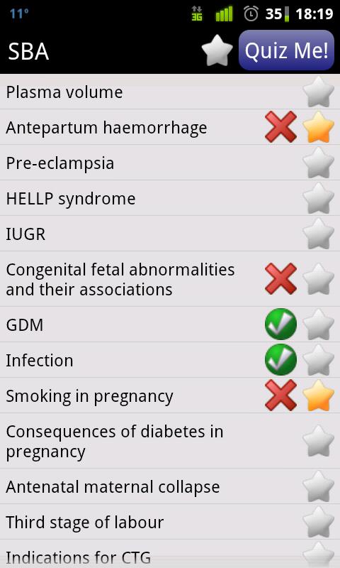 Obstetrics and Gynaecology Aid Screen 2