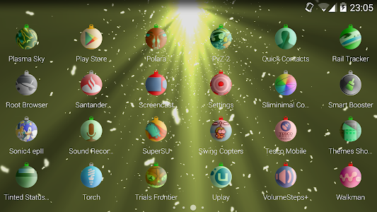 Screenshot Baubles christmas icon theme v1.1.0