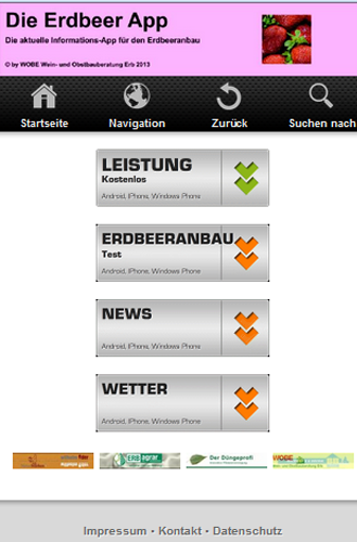 Die Erdbeer App