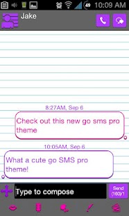 How to install Passing Notes Go SMS Pro Theme 1.04 unlimited apk for bluestacks