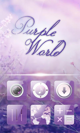 Purple World GO Launcher World