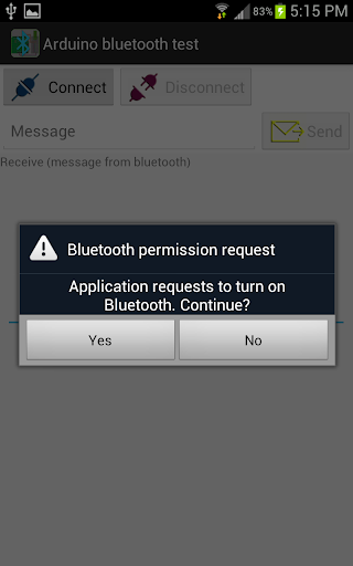 Arduino Bluetooth Test