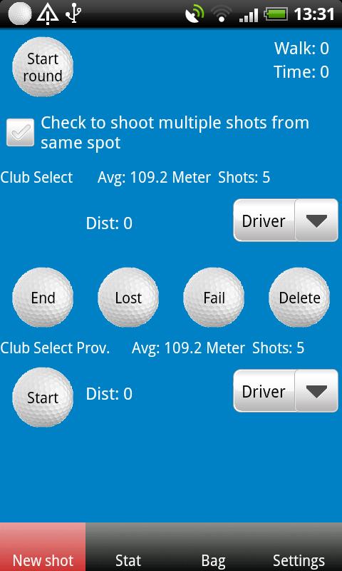 Android application Golf Club Length Pro screenshort
