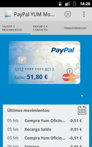 PayPal YUM Mobile