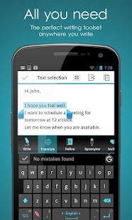 Ginger Page & Grammar Keyboard - screenshot thumbnail