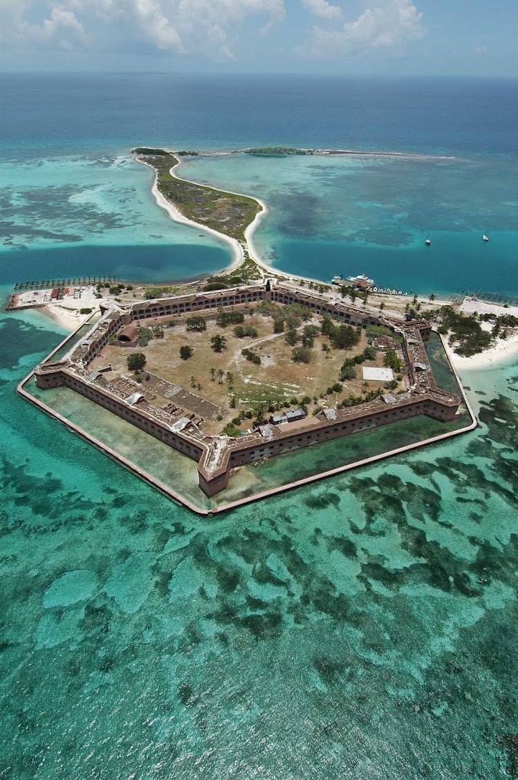 Fort Jefferson in the Dry Tortugas National Park in the Florida Keys.