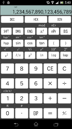 TechCalc64 Sci Calculator