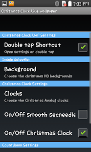 download Christmas Clock live wallpaper free