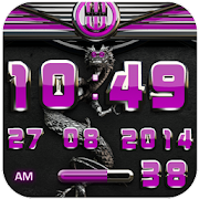 dragon digital clock pink