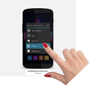 How to download UCCW Minimal Clock 1 (White) lastet apk for android