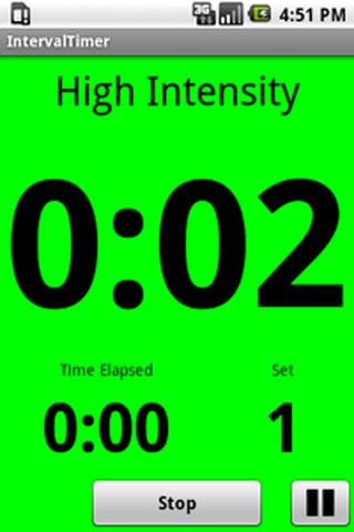 IntervalTimer Screen 2