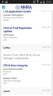MHRA GCP Event App 2015 Screenshots 3