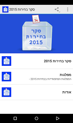 סקר בחירות 2015