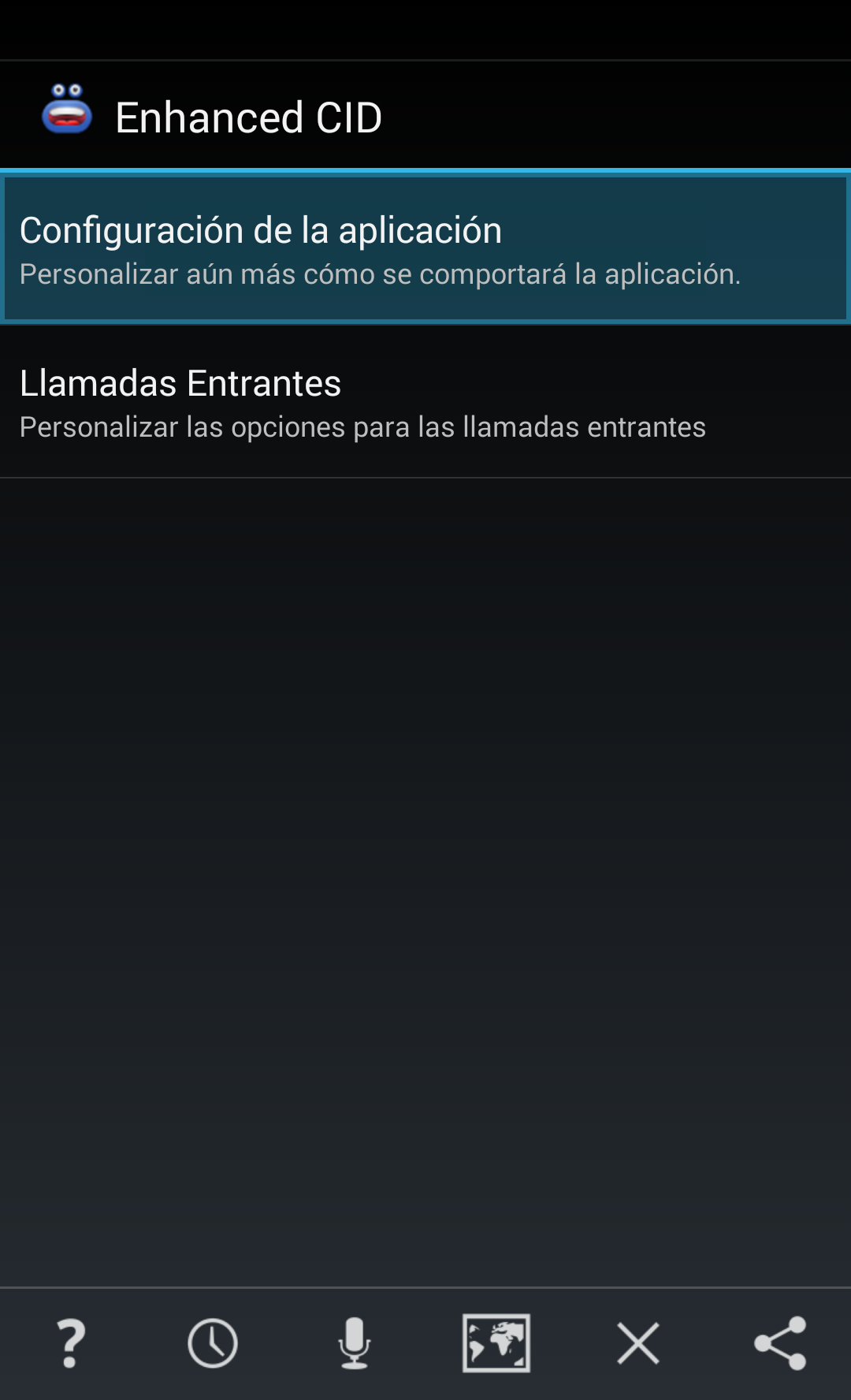 Android application Enhanced Caller ID+ screenshort