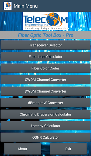 【免費工具App】Fiber Optic Tool Box - Pro-APP點子