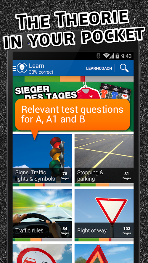 Android application iTheory Standard Driving Exam screenshort