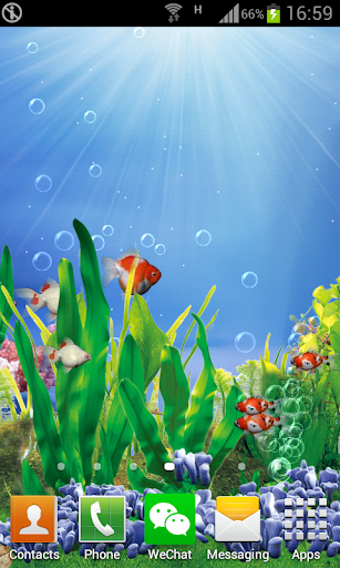 3D Goldfish Live Wallpaper