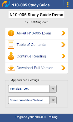 N10-005 Study Guide Demo