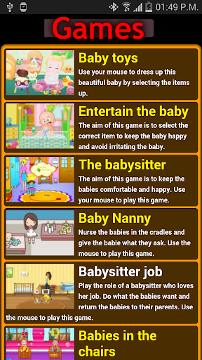 Baby shower games